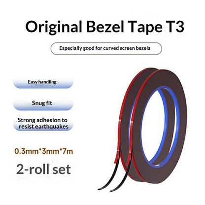 Mehanska lepilna trak, 0,3 mm, komplet 2 kosa, črna