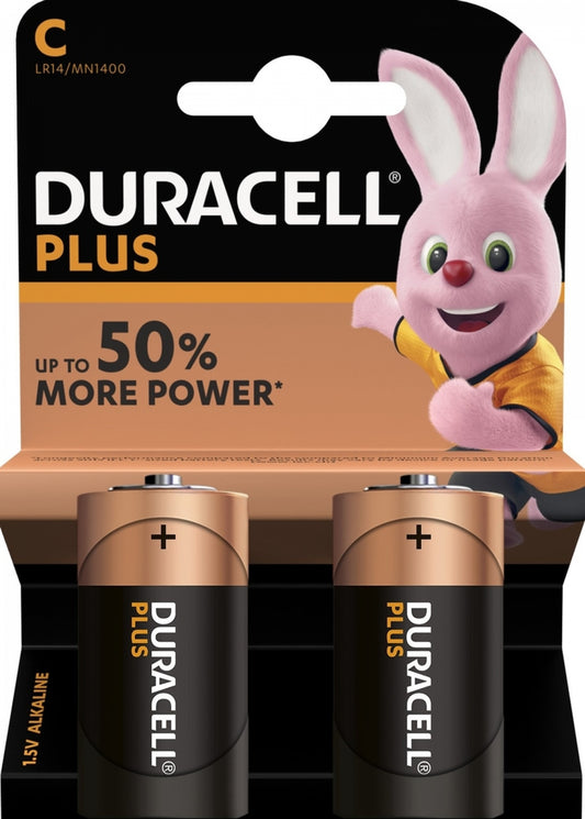 Baterija Duracell Plus, LR14, komplet 2 kosov