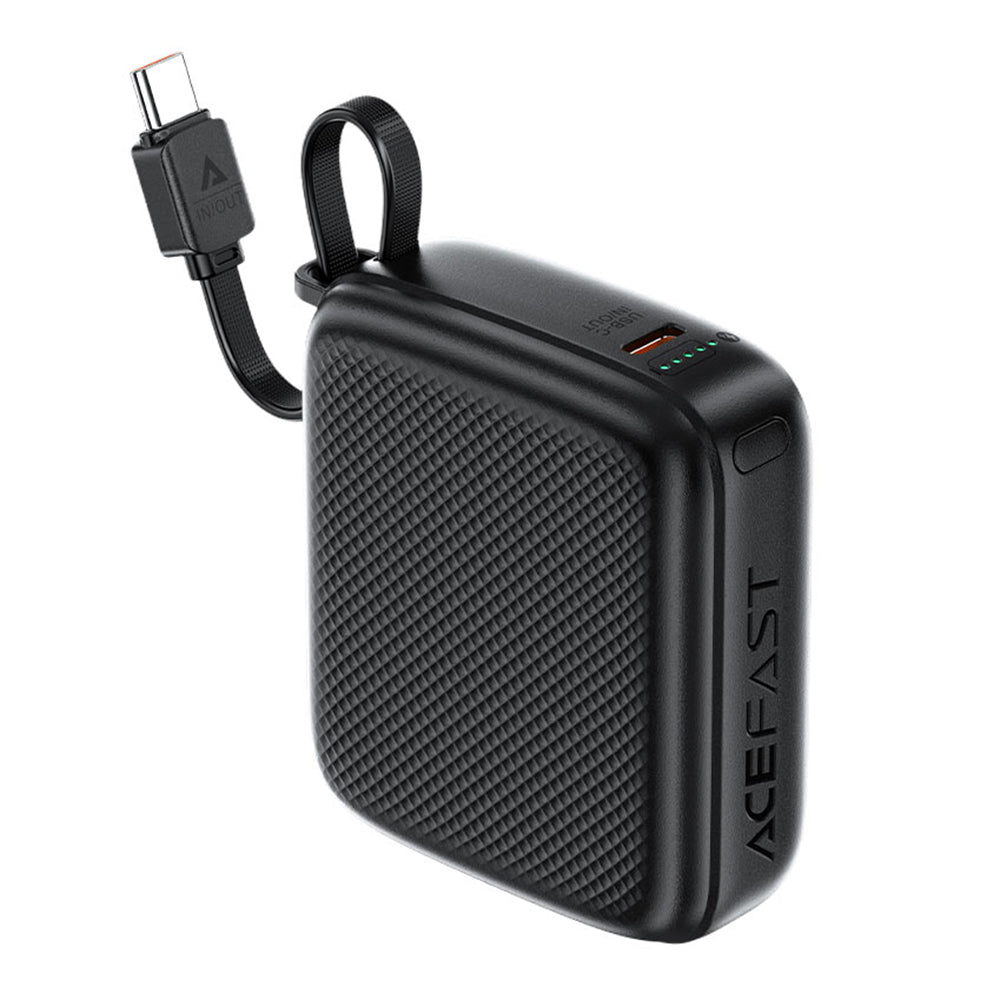 Zunanja baterija Acefast M15, 10000mAh, 20W, PD, 2 x USB-C, črna