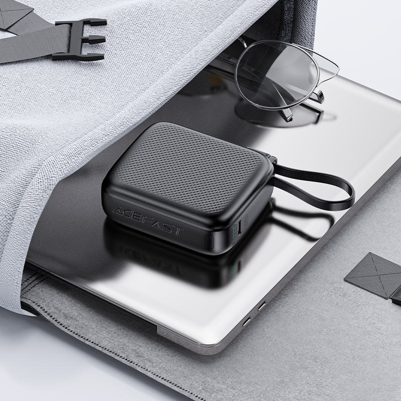 Zunanja baterija Acefast M15, 10000mAh, 20W, PD, 2 x USB-C, črna