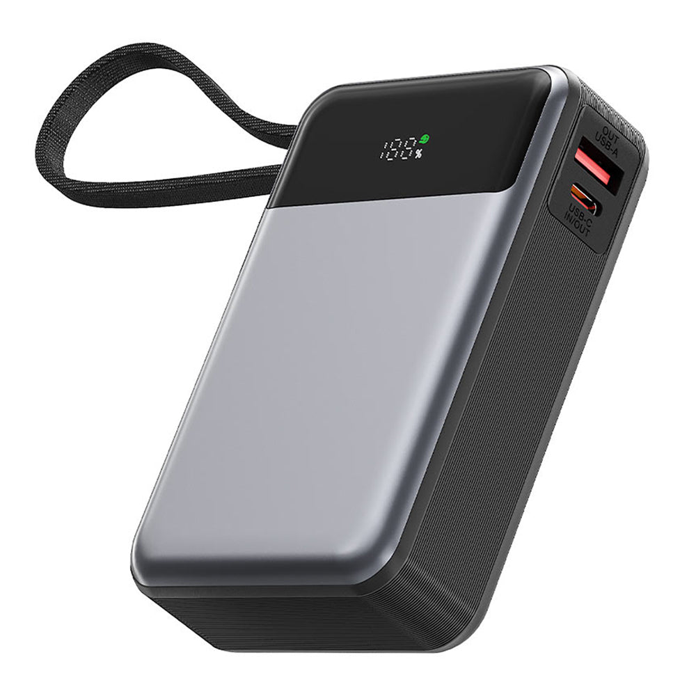 Zunanja baterija Acefast M21, 20000mAh, 65W, QC + PD, 1 x USB-A - 2 x USB-C, črna