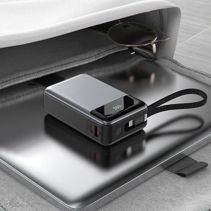 Zunanja baterija Acefast M21, 20000mAh, 65W, QC + PD, 1 x USB-A - 2 x USB-C, črna