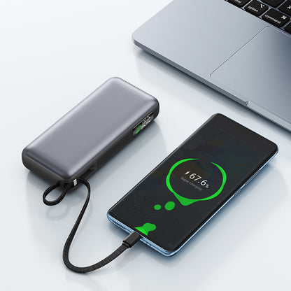 Zunanja baterija Acefast M22, 20000mAh, 130W, QC + PD, 1 x USB-A - 2 x USB-C, črna