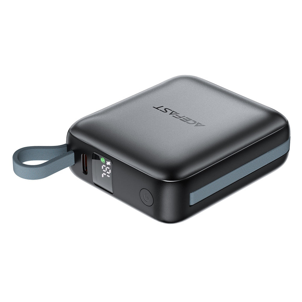 Zunanja baterija Acefast M23, 10000mAh, 22.5W, QC + PD, 1 x Lightning - 2 x USB-C, Siva