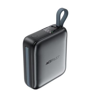 Zunanja baterija Acefast M23, 10000mAh, 22.5W, QC + PD, 1 x Lightning - 2 x USB-C, Siva