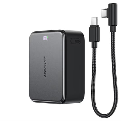 Zunanja baterija Acefast M28, 10000mAh, 22.5W, QC + PD, 1 x USB-A - 2 x USB-C, črna