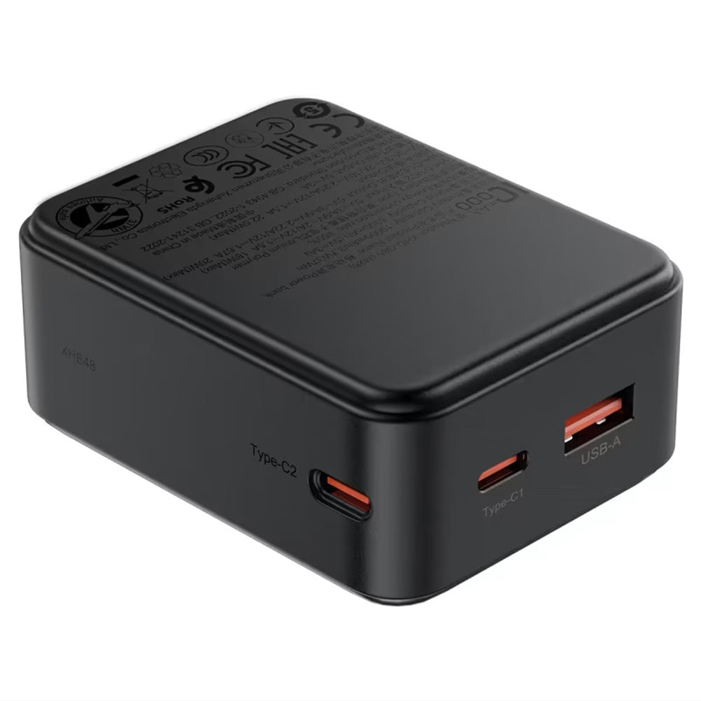 Zunanja baterija Acefast M28, 10000mAh, 22.5W, QC + PD, 1 x USB-A - 2 x USB-C, črna