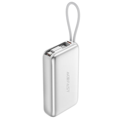 Zunanja baterija Acefast M32, 10000mAh, 35W, PD, 2 x USB-C, Srebrna