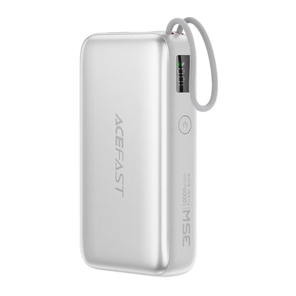 Zunanja baterija Acefast M32, 10000mAh, 35W, PD, 2 x USB-C, Srebrna