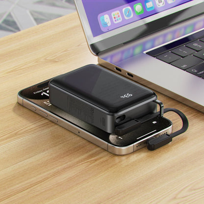 Zunanja baterija Acefast M4, 20000mAh, 67W, PD, 1 x USB-A - 2 x USB-C, črna