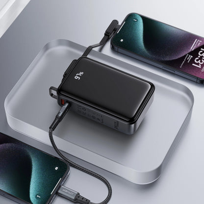 Zunanja baterija Acefast M4, 20000mAh, 67W, PD, 1 x USB-A - 2 x USB-C, črna