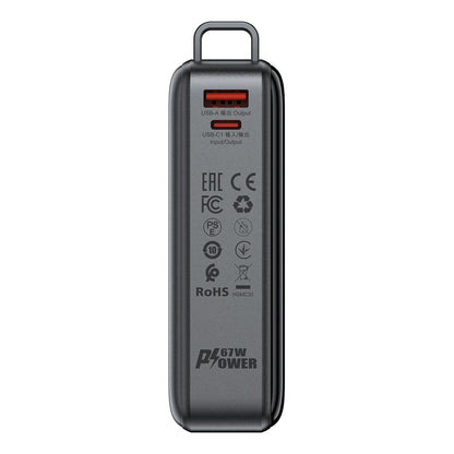 Zunanja baterija Acefast M4, 20000mAh, 67W, PD, 1 x USB-A - 2 x USB-C, črna