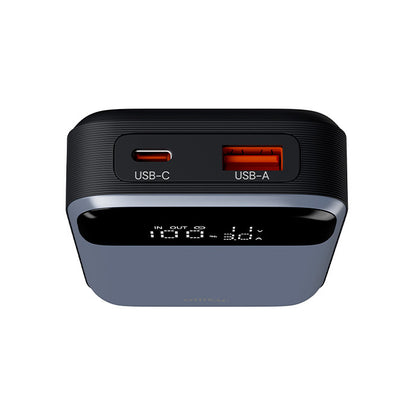 Zunanja baterija Allity. APB-200 PocketPower, 10000mAh, 33W, QC + PD, 1 x USB-A - 1 x USB-C, Siva