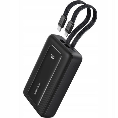 Zunanja baterija Anker PowerCore, 10000mAh, 30W, QC + PD, 1 x Lightning - 1 x USB-A - 2 x USB-C, Črna A1680G11