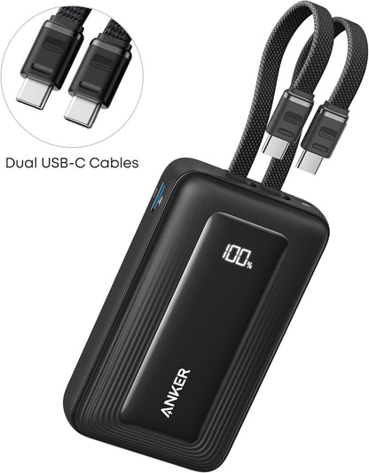 Zunanja baterija Anker Zolo, 10000mAh, 35W, QC + PD, 1 x USB-A - 2 x USB-C, Črna A1680H12