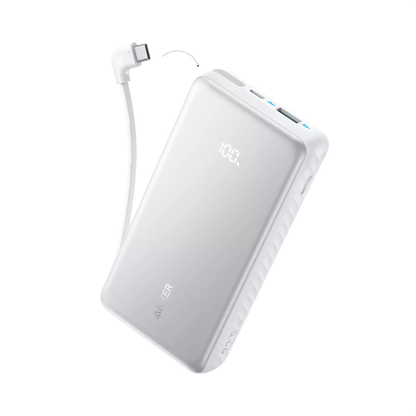 Zunanja baterija Anker Zolo, 20000mAh, 22.5W, QC + PD, 1 x USB-A - 2 x USB-C, Bela A110EH21