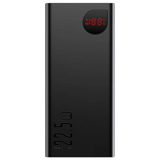 External Battery Baseus Adaman, 20000mAh, 22.5W, QC + PD, 1 x USB-C - 2 x USB-A, Black PPAD070101