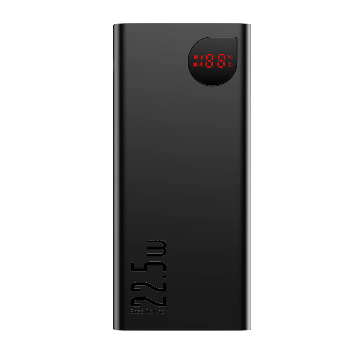 Zunanja baterija Baseus Adaman, 40000mAh, 22.5W, QC + PD, 1 x USB-C - 3 x USB-A, Črna