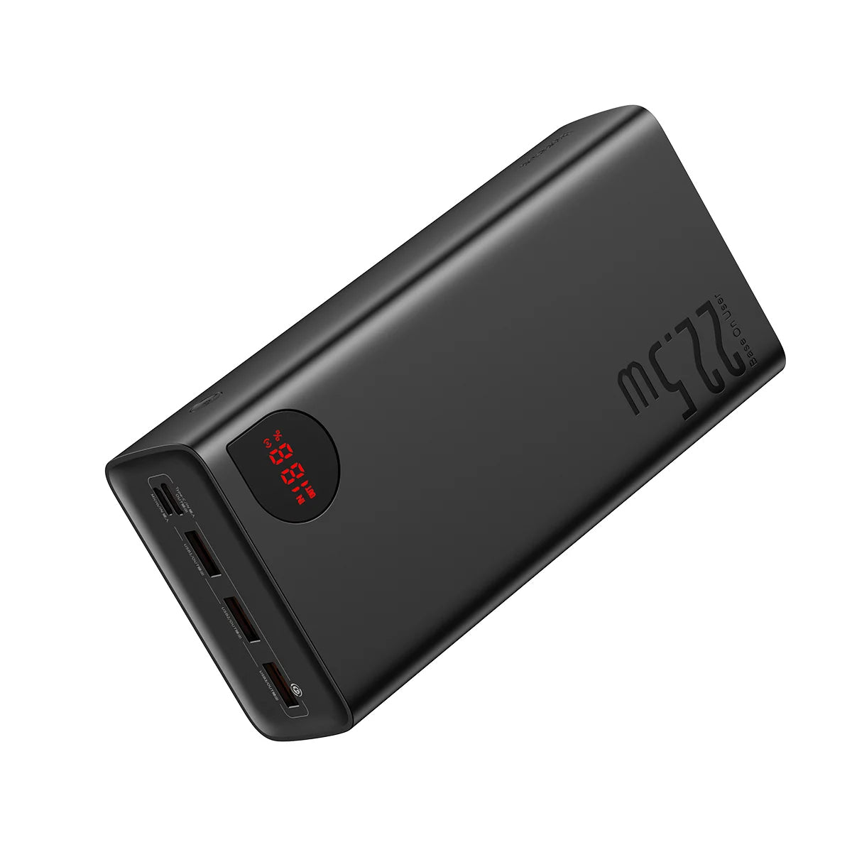 Zunanja baterija Baseus Adaman, 40000mAh, 22.5W, QC + PD, 1 x USB-C - 3 x USB-A, Črna