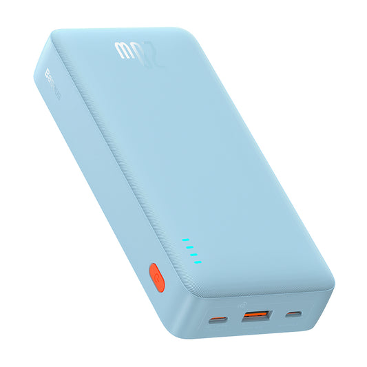 Zunanja baterija Baseus Airpow, 20000mAh, 20W, QC + PD, 1 x USB-A - 1 x USB-C, Modra P10022804313-00