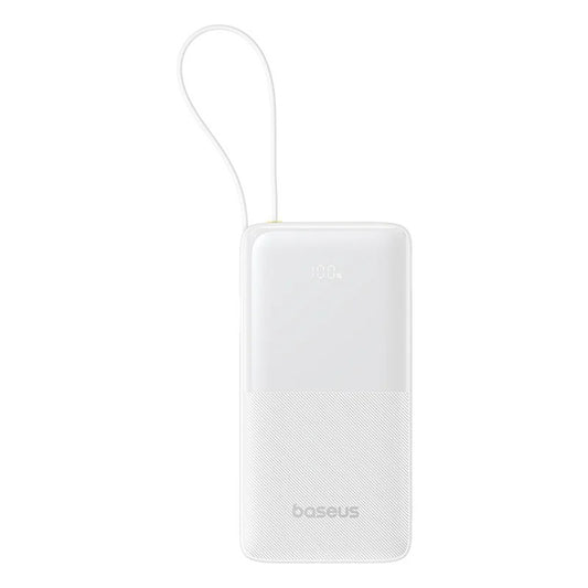 Zunanja baterija Baseus Bipow 2, 10000mAh, 20W, QC + PD, 1 x USB-A - 2 x USB-C, Bela P10077101213-00