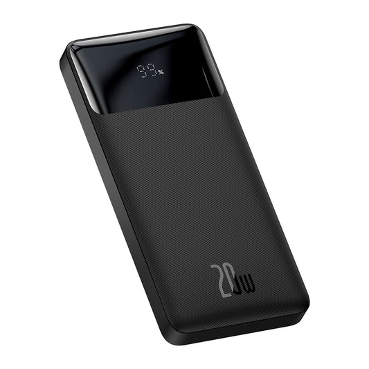 Zunanja baterija Baseus Bipow, 10000mAh, 20W, QC + PD, 1 x USB-C - 2 x USB-A, Črna PPBD050301