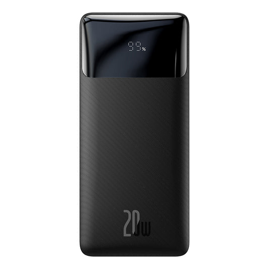Zunanja baterija Baseus Bipow, 10000mAh, 20W, QC + PD, 1 x USB-C - 2 x USB-A, Črna PPBD050301