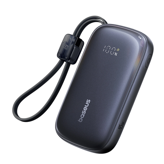 Zunanja baterija Baseus EnerFill FC21 QPow 3 Ultra, 20000mAh, 45W, QC + PD, 1 x USB-A - 1 x USB-C, Črna E0027P00