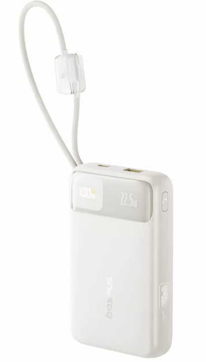 Baseus EnerFill FC11 External Battery, 20000mAh, 22.5W, QC + PD, 1 x Lightning - 1 x USB-A - 2 x USB-C, Beige E0027S05
