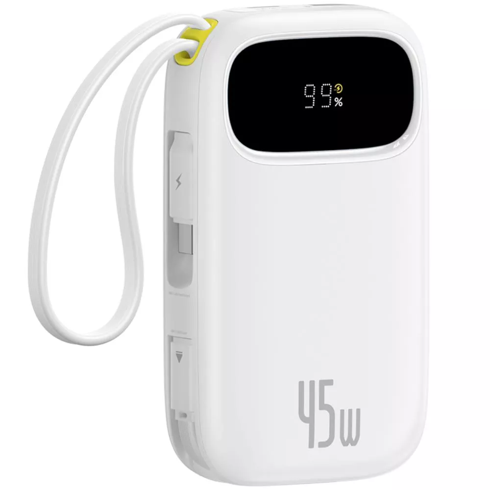 Zunanji akumulator Baseus EnerFill FC31, 20000mAh, 45W, QC + PD, 1 x Lightning - 1 x USB-A - 2 x USB-C, Bela P10082105213-00