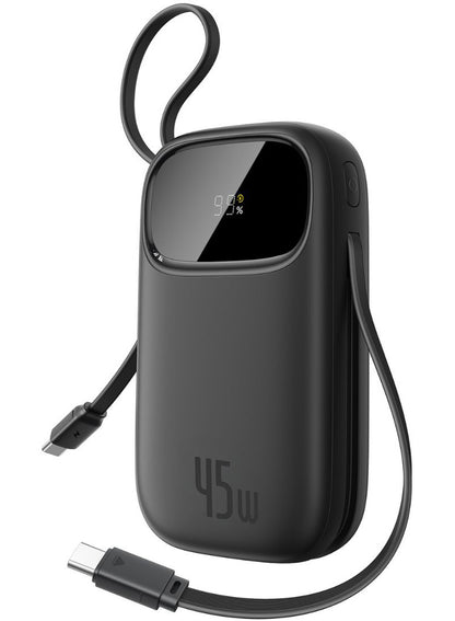 Zunanja baterija Baseus EnerFill FC31 Qpow 3, 10000mAh, 45W, QC + PD, 1 x USB-A - 3 x USB-C, Črna P10082102123-00