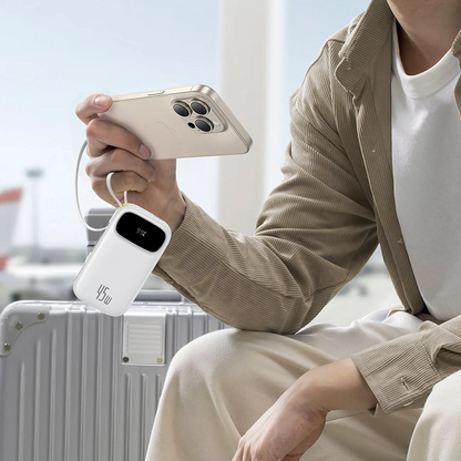 Zunanji akumulator Baseus EnerFill FC31, 20000mAh, 45W, QC + PD, 1 x Lightning - 1 x USB-A - 2 x USB-C, Bela P10082105213-00