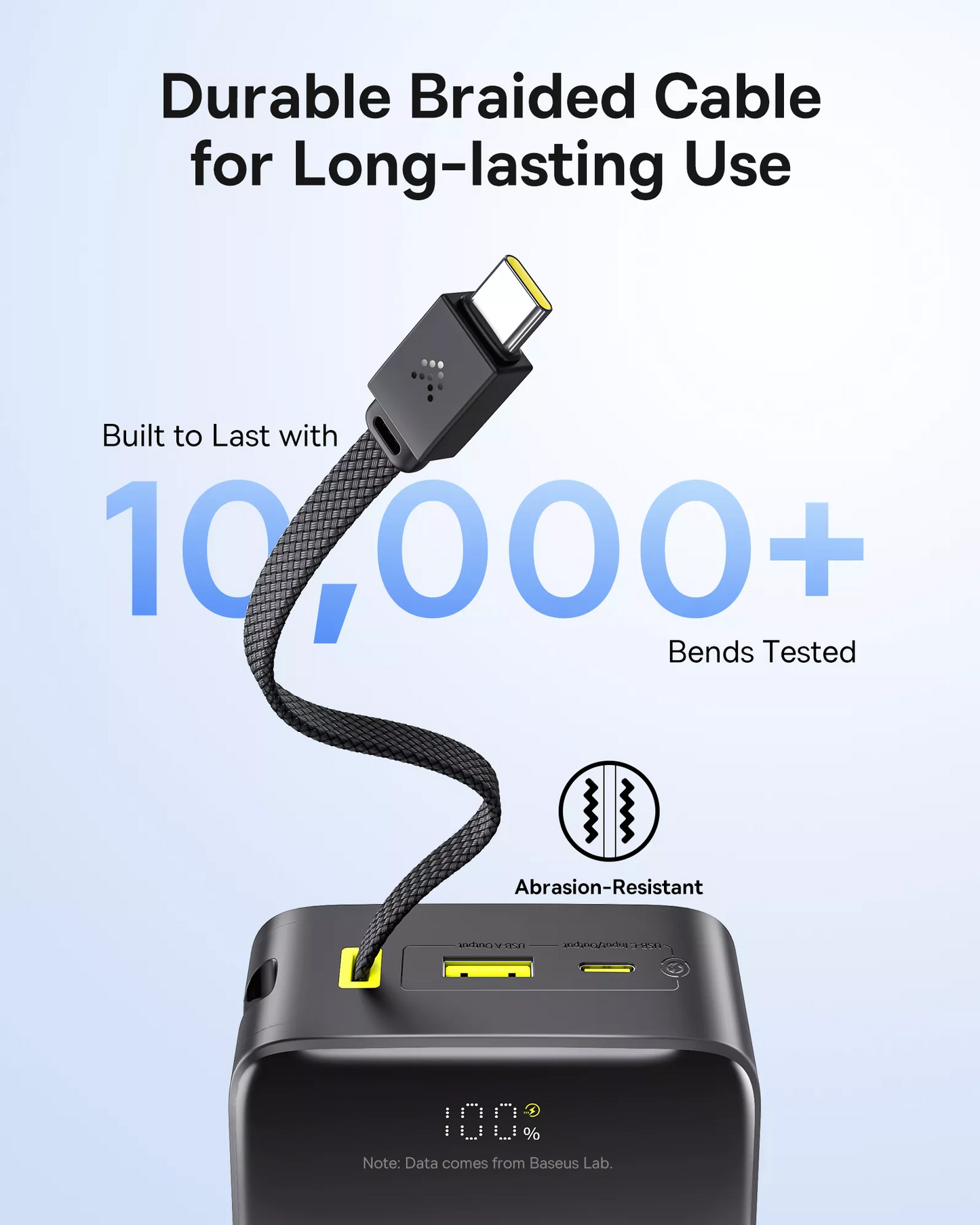 Zunanja baterija Baseus EnerFill Bipow2 Pro, 30000mAh, 22.5W, QC + PD, 1 x USB-A - 2 x USB-C, Črna E0028100