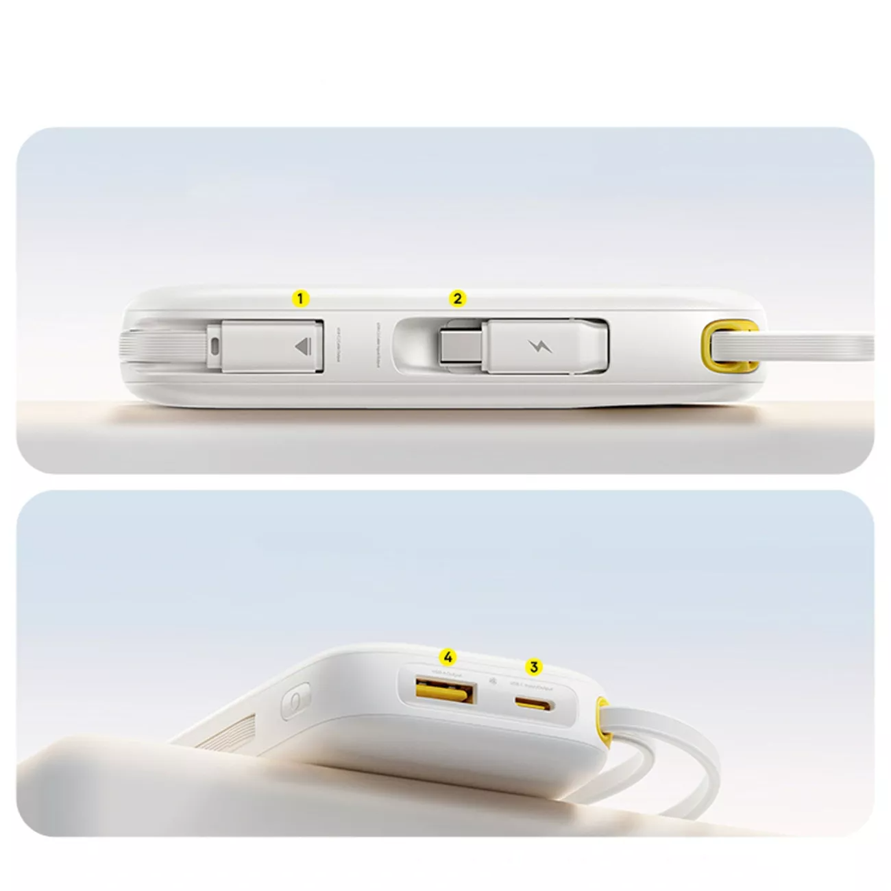 Zunanji akumulator Baseus EnerFill FC31, 20000mAh, 45W, QC + PD, 1 x Lightning - 1 x USB-A - 2 x USB-C, Bela P10082105213-00