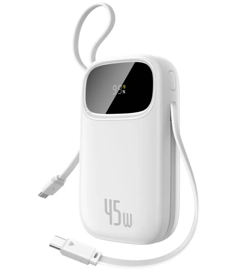 Zunanji akumulator Baseus EnerFill FC31, 20000mAh, 45W, QC + PD, 1 x Lightning - 1 x USB-A - 2 x USB-C, Bela P10082105213-00