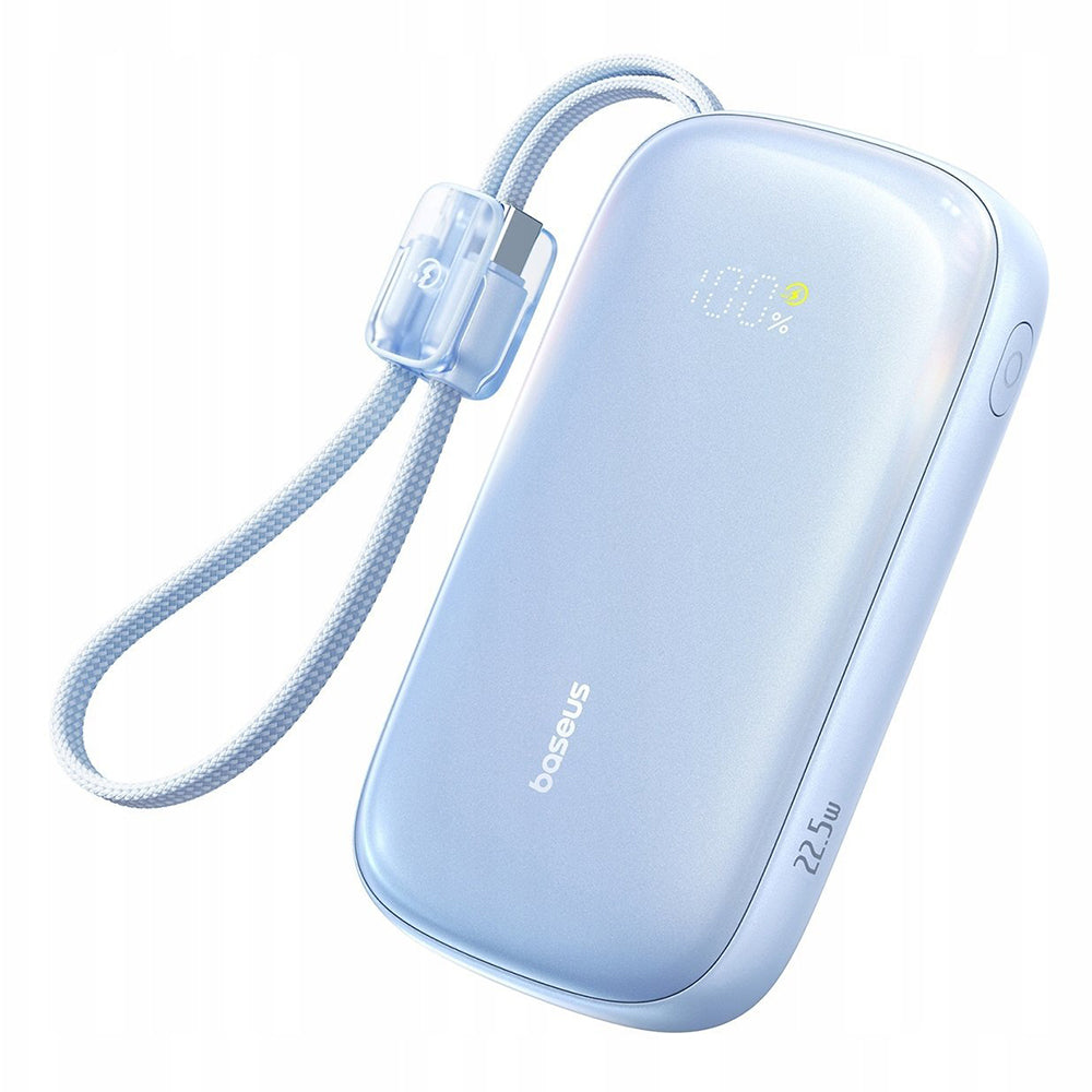 Zunanja baterija Baseus EnerFill FC21 Qpow 3 Ultra, 10000mAh, 22.5W, QC + PD, 1 x USB-A - 1 x USB-C, Modra E0027L03