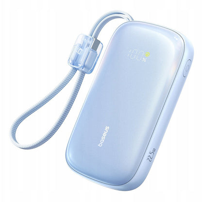 Zunanja baterija Baseus EnerFill FC21 Qpow 3 Ultra, 10000mAh, 22.5W, QC + PD, 1 x USB-A - 1 x USB-C, Modra E0027L03