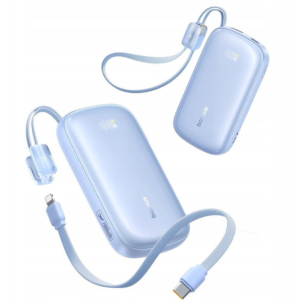 Zunanja baterija Baseus EnerFill FC21 Qpow 3 Ultra, 10000mAh, 22.5W, QC + PD, 1 x USB-A - 1 x USB-C, Modra E0027L03