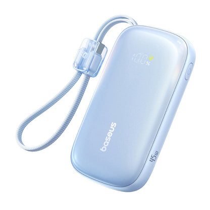 Zunanja baterija Baseus EnerFill FC21 Qpow 3 Ultra, 10000mAh, 45W, QC + PD, 1 x USB-A - 1 x USB-C, Modra E0027Q03