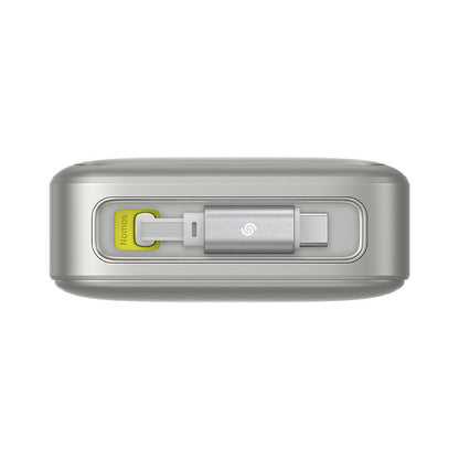 Zunanja baterija Baseus Free2Pull, 20000mAh, 65W, PD, 2 x USB-C, siva P10073700843-00