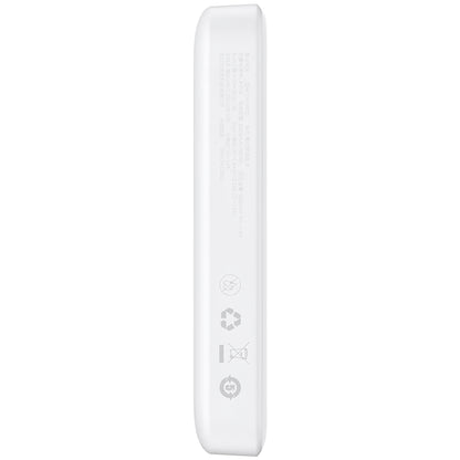 Zunanja baterija Baseus Magnetic Mini, 10000mAh, 20W, PD + FQI, 1 x USB-C, Bela P10059001223-00