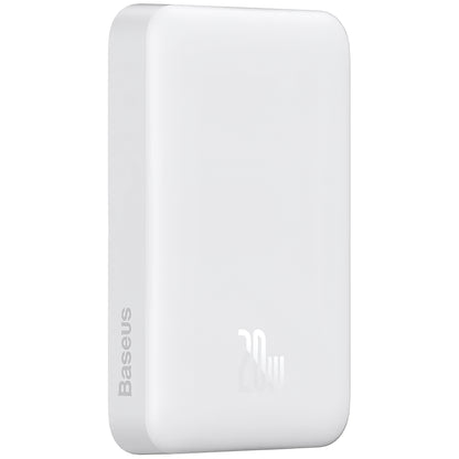 Zunanja baterija Baseus Magnetic Mini, 10000mAh, 20W, PD + FQI, 1 x USB-C, Bela P10059001223-00