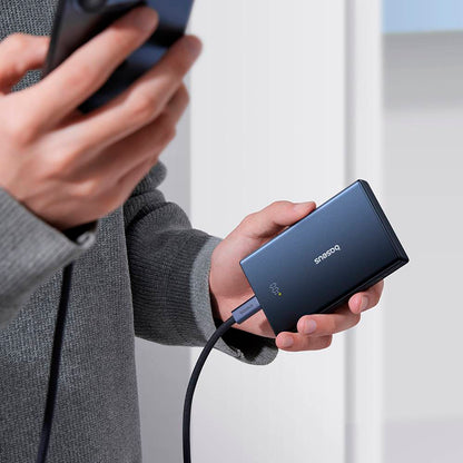 Zunanja baterija Baseus PicoGo, 10000mAh, 20W, QC + PD, 1 x USB-A - 2 x USB-C, Črna P10076801123-00