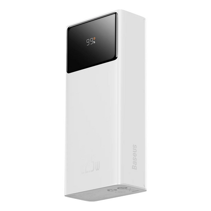 Zunanja baterija Baseus Star Lord, 30000mAh, 22.5W, QC + PD, 1 x USB-C - 2 x USB-A, Bela PPXJ080102
