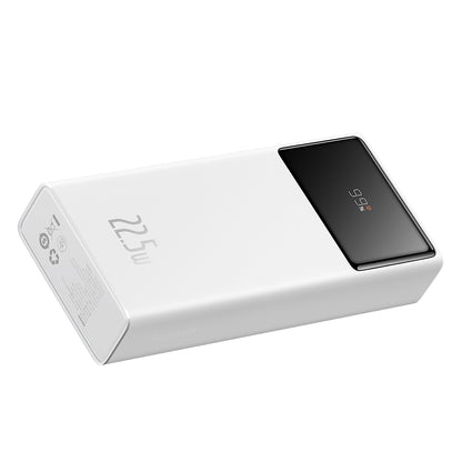 Zunanja baterija Baseus Star Lord, 20000mAh, 22.5W, QC + PD, 1 x USB-C - 2 x USB-A, Bela PPXJ080002