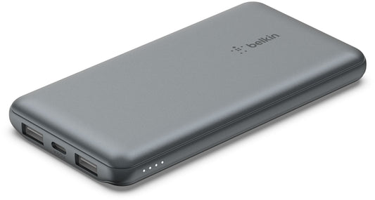 Zunanji akumulator Belkin BoostCharge, 10000mAh, 15W, 1 x USB-C - 2 x USB-A, Siva BPB011btGY
