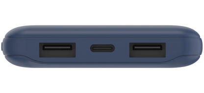 Zunanji akumulator Belkin BoostCharge, 10000mAh, 15W, 1 x USB-C - 2 x USB-A, Temno modra BPB011btBL