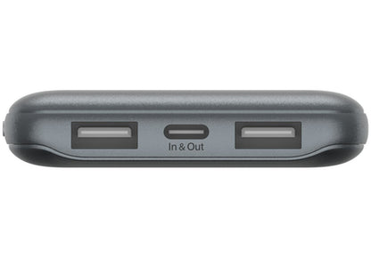 Zunanji akumulator Belkin BoostCharge, 10000mAh, 15W, 1 x USB-C - 2 x USB-A, Siva BPB011btGY