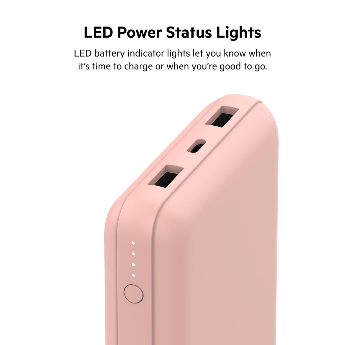 Zunanji akumulator Belkin BoostCharge, 20000mAh, 15W, 1 x USB-C - 2 x USB-A, rožnato zlata BPB012btRG