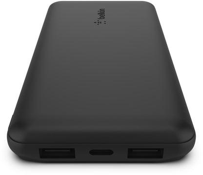 Zunanji akumulator Belkin BoostCharge, 10000mAh, 15W, 1 x USB-C - 2 x USB-A, Črn BPB011btBK
